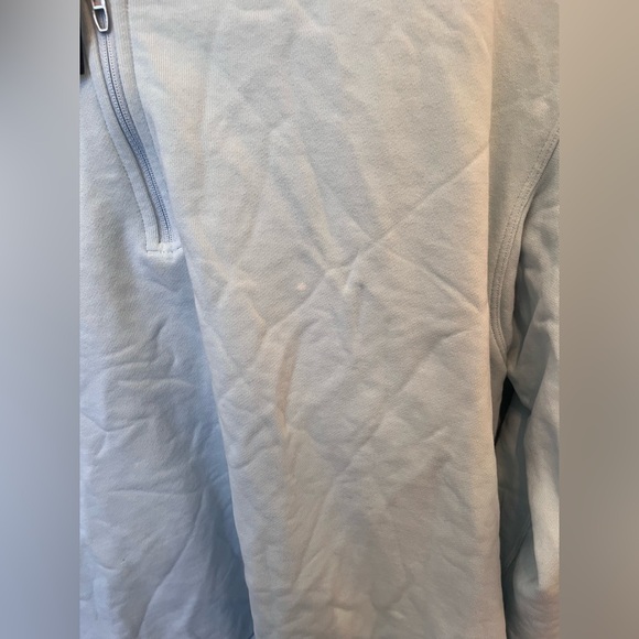 Lululemon Men's French Terry Oversized Half Zip Powder Blue Size Large M3EKCS - Picture 6 of 7